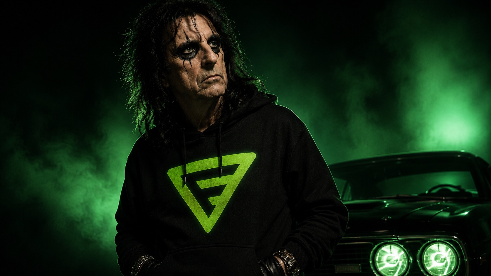 FanFactors green F rock portrait