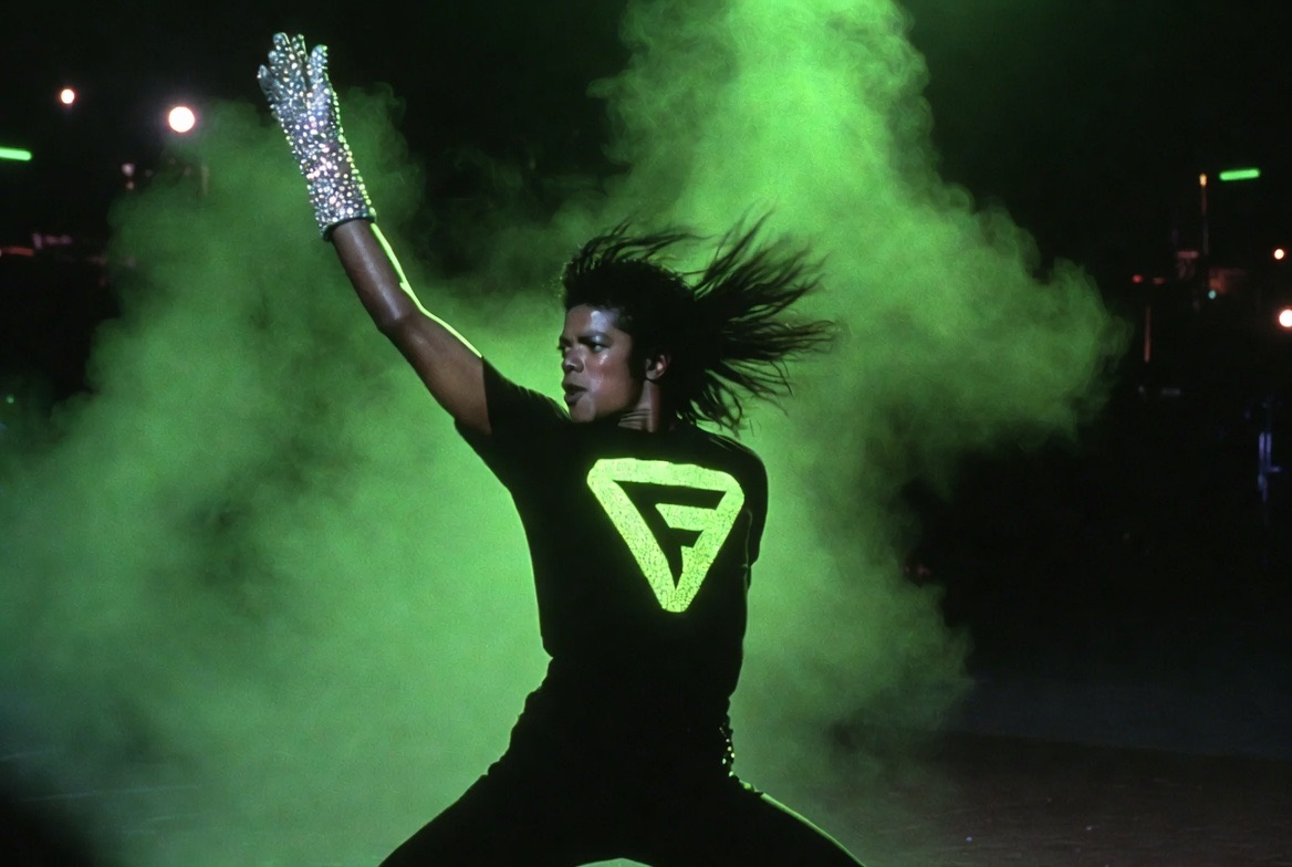 FanFactors green F smoke performance portrait